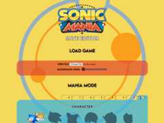 Sonic Mania Save Editor