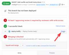 Netlify Preview Button