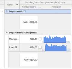 Grid group custom height footer sample