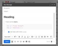 Paste into Gmail (wcontent with rich style will be pasted)