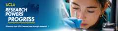 Close up of a woman's face working in a lab