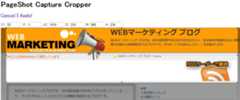 ページをキャプチャー、切り抜き ページをキャプチャー、切り抜き