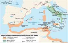 The western Mediterranean during the Punic Wars