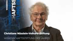 Christiane Nüsslein-Volhard-Stiftung Foto von Christiane Nüsslein. Link öffnet die Unterseite Wissenschaftsstiftung des Jahres 2025