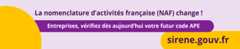 La nomenclature d'activités française (NAF) change