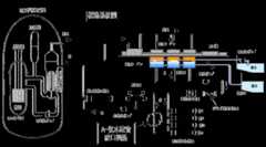 写真:美浜原発の全体構造を図で示している。
