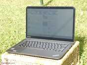 Working under direct sunlight is barely possible.