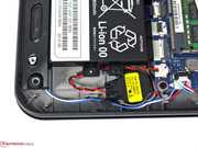 The battery is screwed in and can be replaced if necessary.