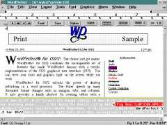 WordPerfect 5.2 for OS/2 Document
