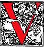 decorated initial V
