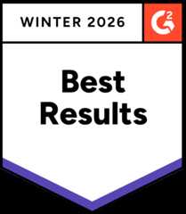 Awarded Best Result - Winter 2026 by G2 market reports