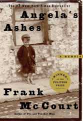 "Angela's Ashes: A Memoir," the 1996 memoir by Irish author Frank McCourt. The memoir details McCourt's very early childhood in Brooklyn, New York, but focuses primarily on his life in Limerick, Ireland. It also includes McCourt's struggles with poverty and his father's alcoholism. The book was published in 1996, and won the 1997 Pulitzer Prize for Biography or Autobiography. The sequel, "'Tis," was published in 1999, followed by "Teacher Man" in 2005.