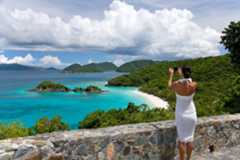 Photographing Trunk Bay on St. John, U.S. Virgin Islands