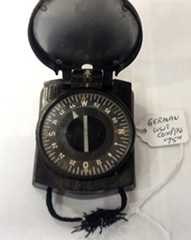 A German compass from World War II with radium-painted pointers.