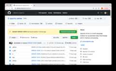 GitHub page of the Apache Arrow repository showing a notice bar indicating change has been made in our branch and a Pull Request can be created.
