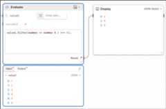 TypeScript in an Evaluate block