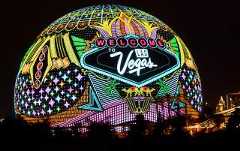 See the amazing new Sphere in Las Vegas light up the strip!