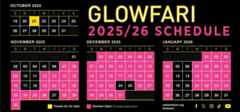 Glowfari 25/26 Calendar of Dates