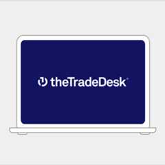 Laptop Illustration with The Trade Desk Logo on the screen