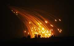 White phosphorous smoke screens