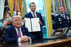 President Trump and Defense Secretary Pete Hegseth