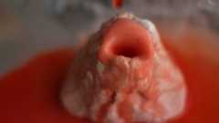 A homemade volcano experiment