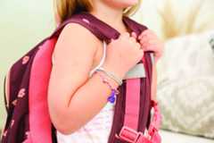 A girl with her bracelets