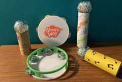 DIy microphone with tamborines