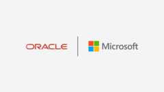 Oracle and Microsoft logos side by side