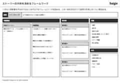 ストーリーの大枠を考えるフレームワーク
