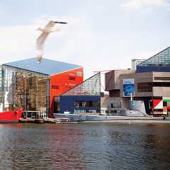 The exterior of The National Aquarium in Baltimore.
