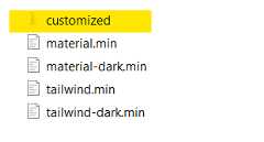 Open customized folder
