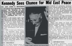 Kennedy Quote Intermountain Jewish News 30 Dec 1960