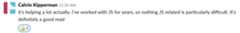 It's helping a lot actually. I've worked with JS for years, so nothing JS related is particulary difficult. It's definately a good read.