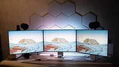 2021年最終最強デスクツアー。MateView×3枚+M1 Max Mac&Windows自作PCの全部入り環境