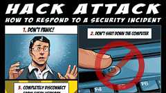 「もしもハッキングされてしまった場合」の対処法がよくわかるアメコミ風マンガ