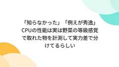「知らなかった」「例えが秀逸」CPUの性能は実は野菜の等級感覚で取れた物を計測して実力差で分けてるらしい