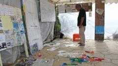 辺野古テント村 荒らされる 資料、折り鶴など散乱 - 琉球新報