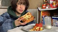 ピザトーストを食べる休日の朝ごはん【日常Vlog】