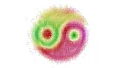 陰陽マーク? 「量子もつれ」をリアルタイムに可視化することに成功 国際チームが23年に発表