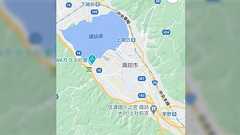古代の #諏訪湖 の想定図 『ひっ、広い…しかも、下社・上社の関係が一目で分かる! 』