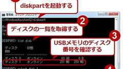 Windows 7/8/8.1のインストールUSBメモリを作る(diskpart編):Tech TIPS - @IT