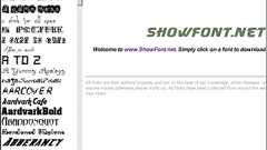 10000個のフォントが無料でダウンロードできる「ShowFont.net」 - GIGAZINE