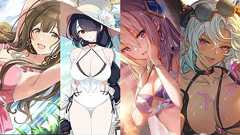 233人の美少女キャラクターの水着姿から2023年水着トレンドを調査してみた