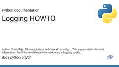 Logging HOWTO — Python 3.3.7 documentation