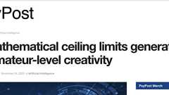 【海外記事紹介】AIの創造性には数学的な上限が存在する — 人間のアマチュアレベルを超えることはできない