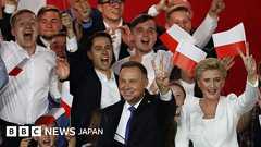 ポーランド大統領選、現職の保守派ドゥダ氏が僅差で勝利 - BBCニュース