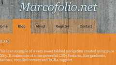 CSS、javascriptで実現するタブインターフェイス集「30 CSS and Javascript Tabs Solutions」