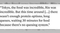 イギリスのオリンピック選手が「選手村の食事にミミズが入っていた」と言っていたというニュースがあったがかなり誤解があるのではないか?