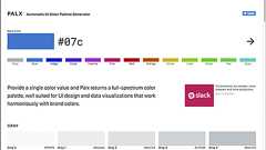 配色のセンスがなくても、ベースカラーにぴったりなカラーパレットを1クリックで自動生成する無料ツール -Plax